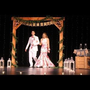 Two piece prom dress